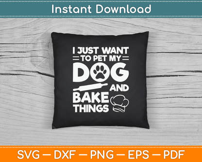 Baking enthusiast SVG file for DIY apparel, bakery gifts, and handmade creations