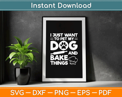 Cute Baking Design For Men Women Pastry Bake Baker Baking SVG Digital Cutting File