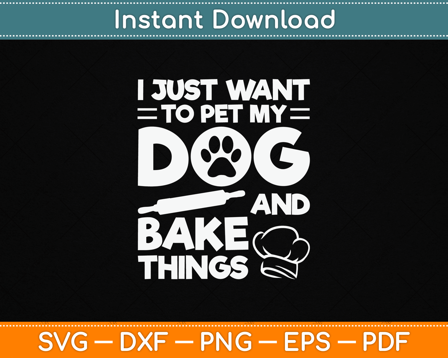 Cute baking SVG design for men and women who love baking and pastry making