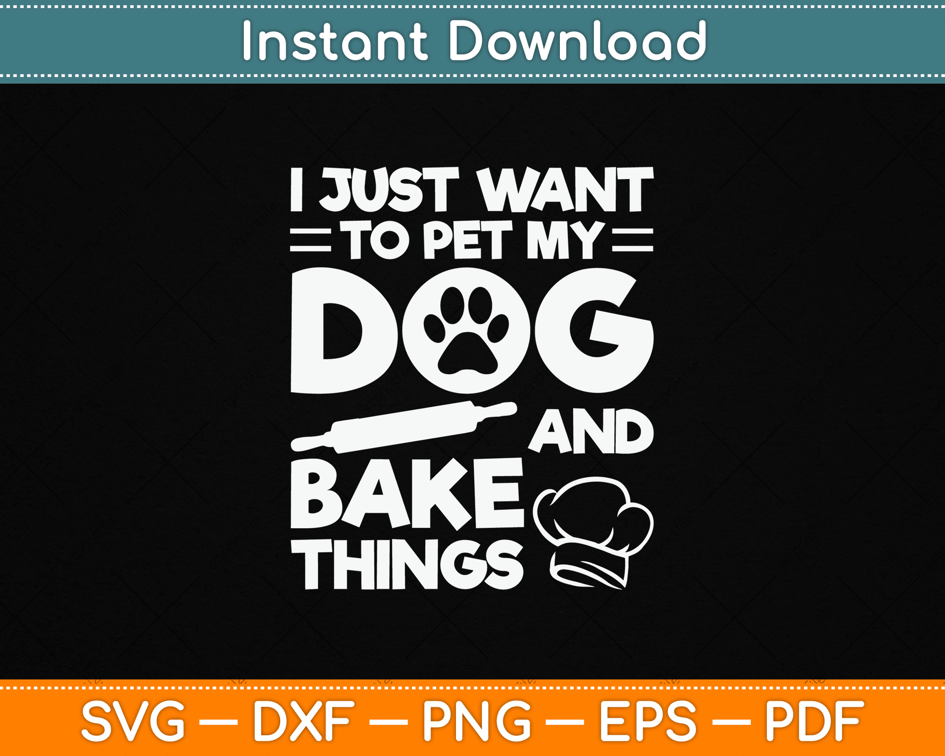 Cute baking SVG design for men and women who love baking and pastry making