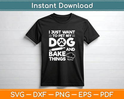 Pastry baker SVG digital download for home bakers and dessert lovers