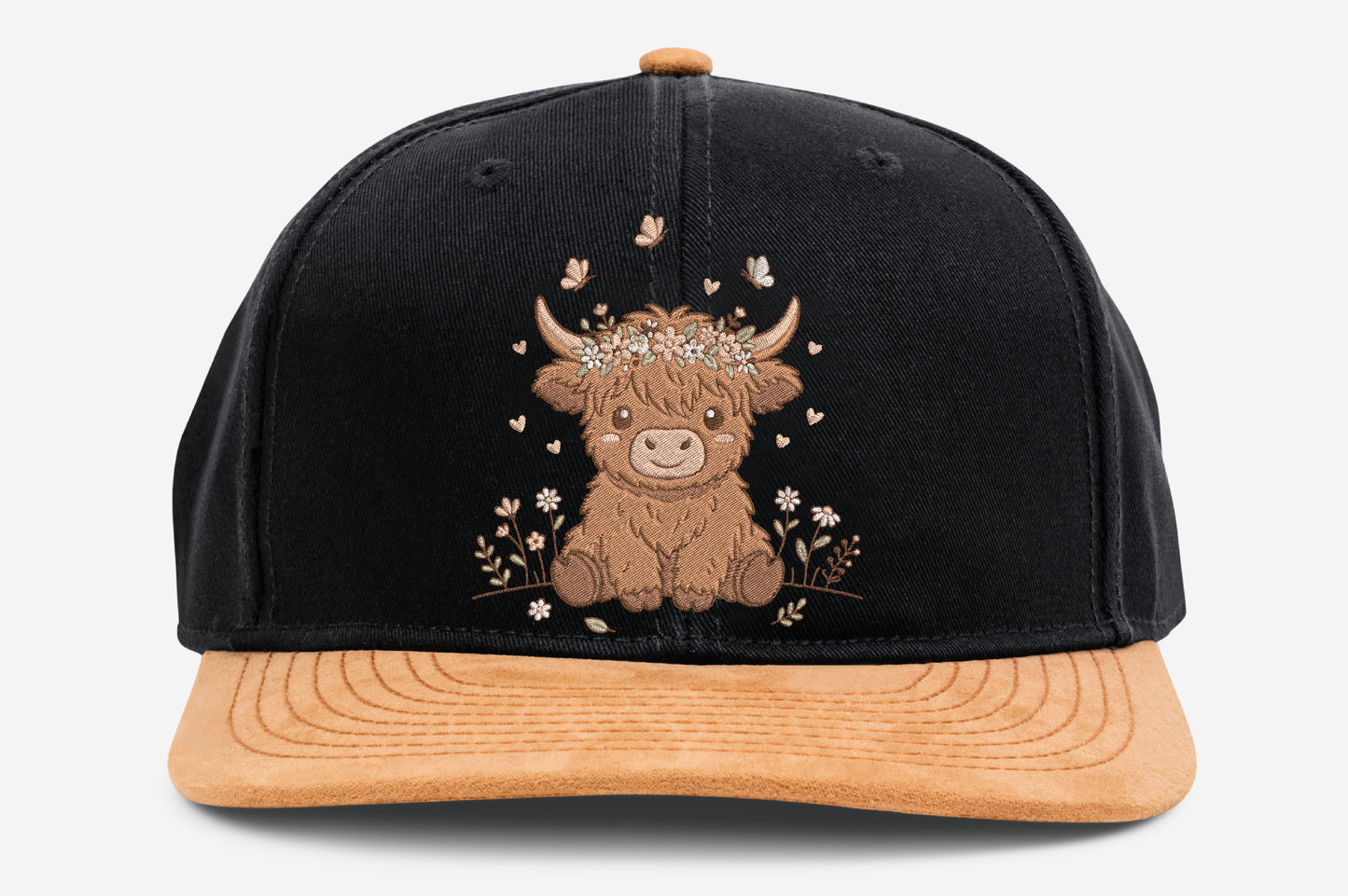 Cute Baby Highland Cow Embroidery Design – Adorable Highland Cow Machine Embroidery Pattern, Farm Animal Embroidery Design