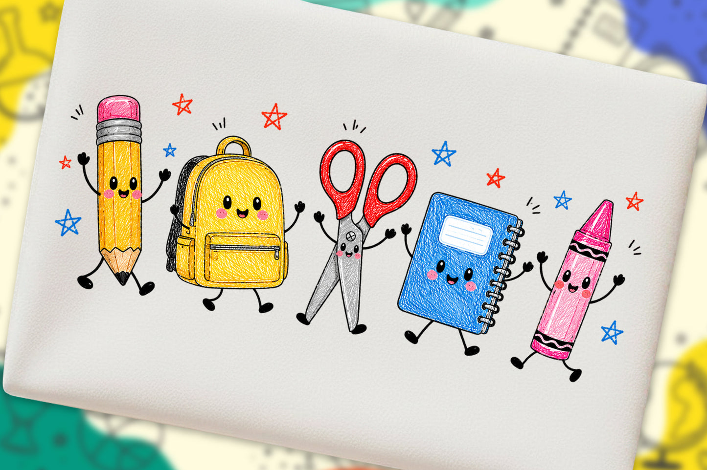 Cute Back to School PNG Bundle  Kawaii School Supplies Clipart