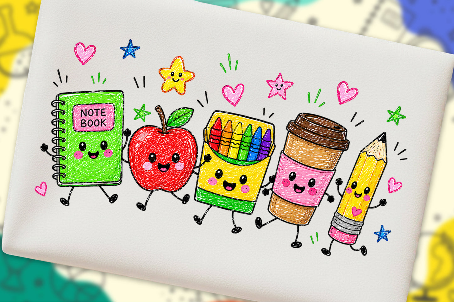 Cute Back to School PNG Bundle  Kawaii School Supplies Clipart