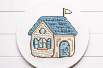Cute Beach Embroidery Icons