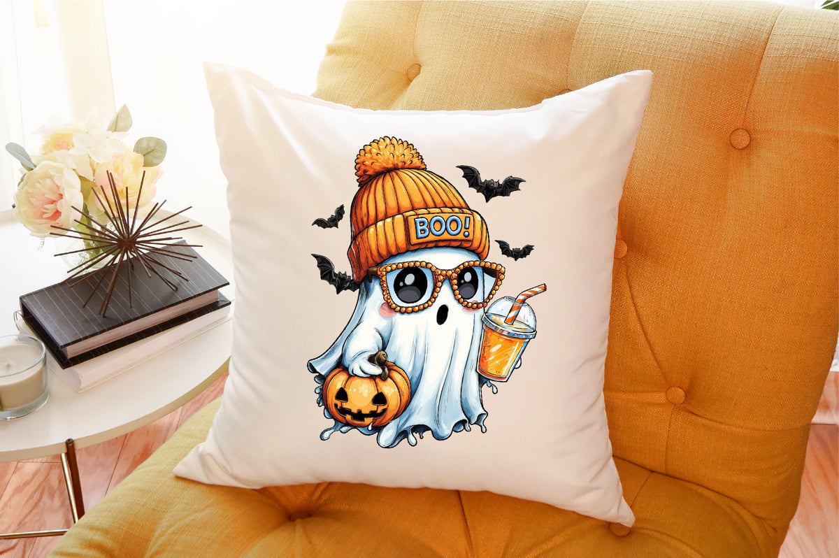 Cute Boujee Ghost Halloween PNG