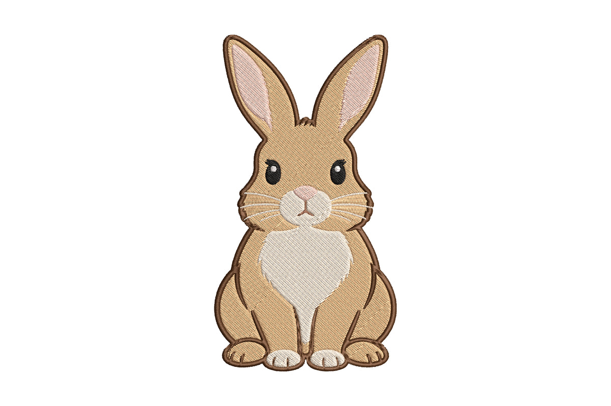 Cute Bunny Embroidery Design