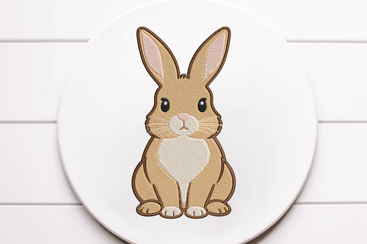 Cute Bunny Embroidery Design