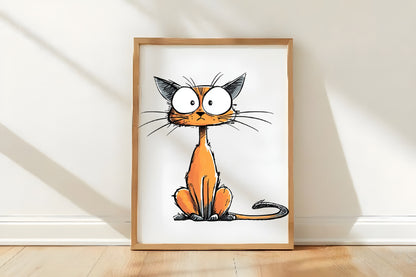 Cute Cat Clipart PNG Bundle | Adorable Watercolor Cat Clipart | Kawaii Cat PNG