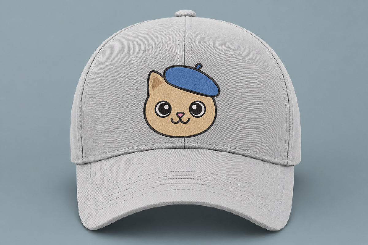 Cute Cat Faces Embroidery Bundle