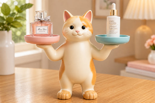 Cute Cat Tray Holder 3D STL Design