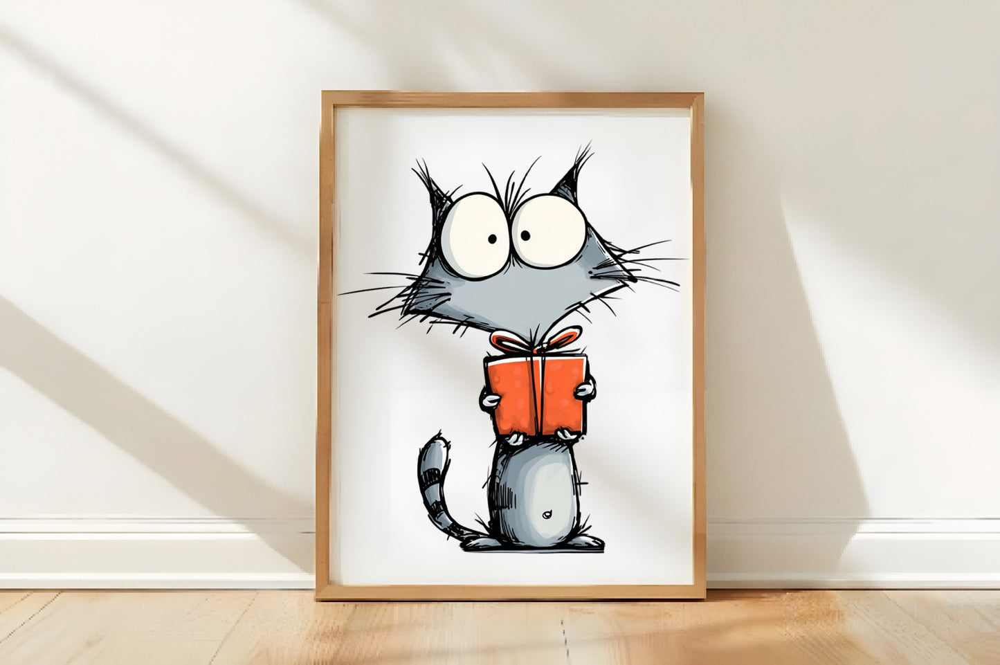 Cute Christmas Cat Clipart PNG Bundle | Adorable Watercolor Holiday Cat Clipart