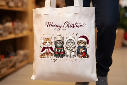 Cute Christmas Cats PNG