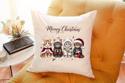 Cute Christmas Cats PNG