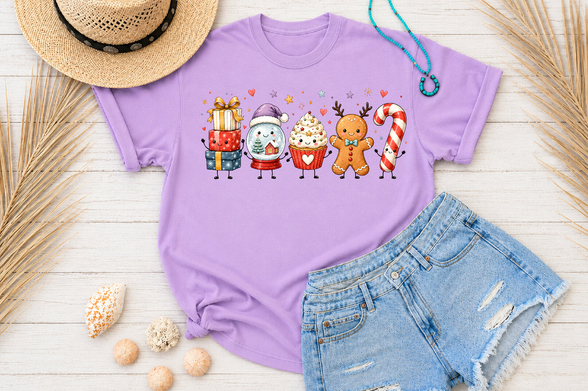 Cute Christmas Characters PNG Bundle Holiday Friends