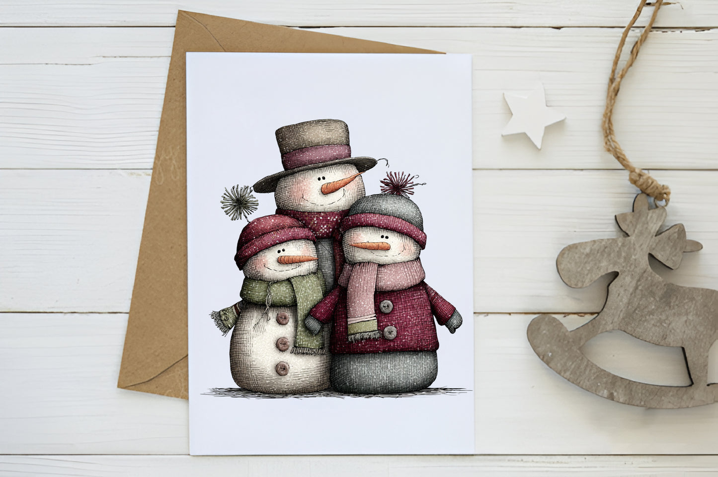 Cute Christmas Characters Clipart PNG