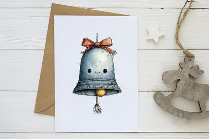 Cute Kawaii Blue Christmas Clipart PNG