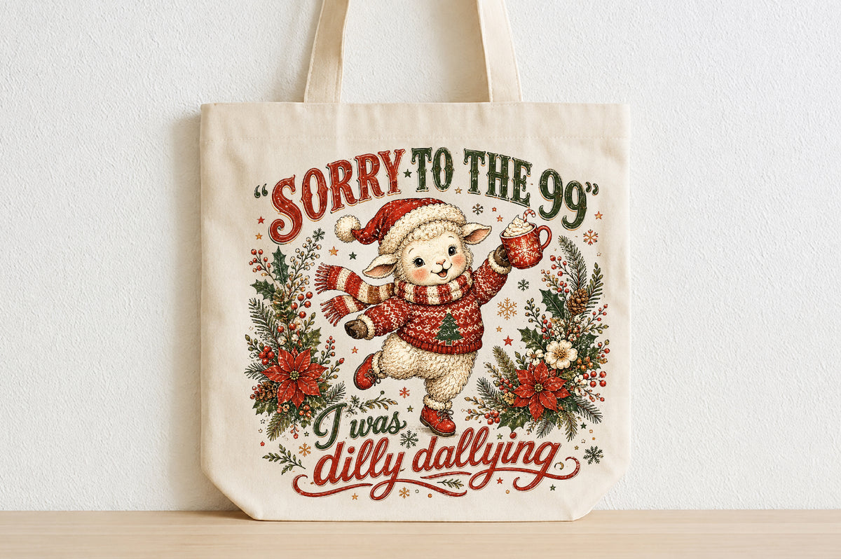 Funny Christmas Lamb PNG