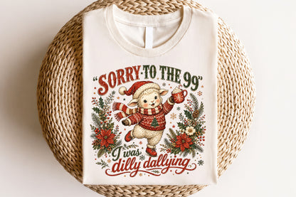 Funny Christmas Lamb PNG