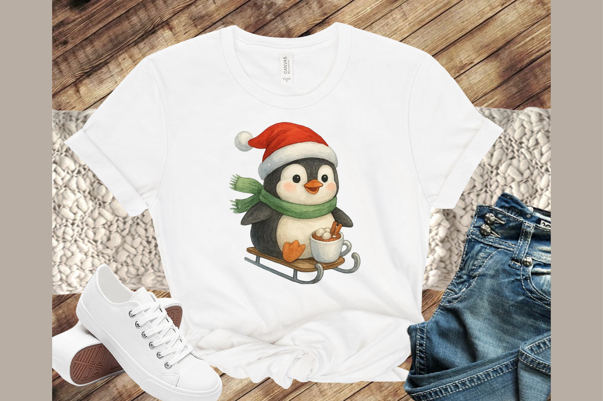 Cute Christmas Penguin PNG