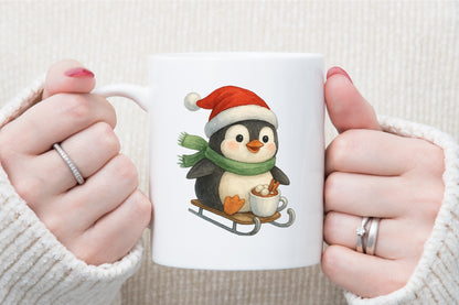 Cute Christmas Penguin PNG