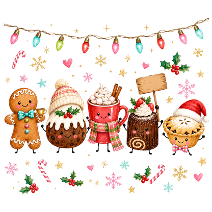 Cute Christmas Treats Clipart PNG