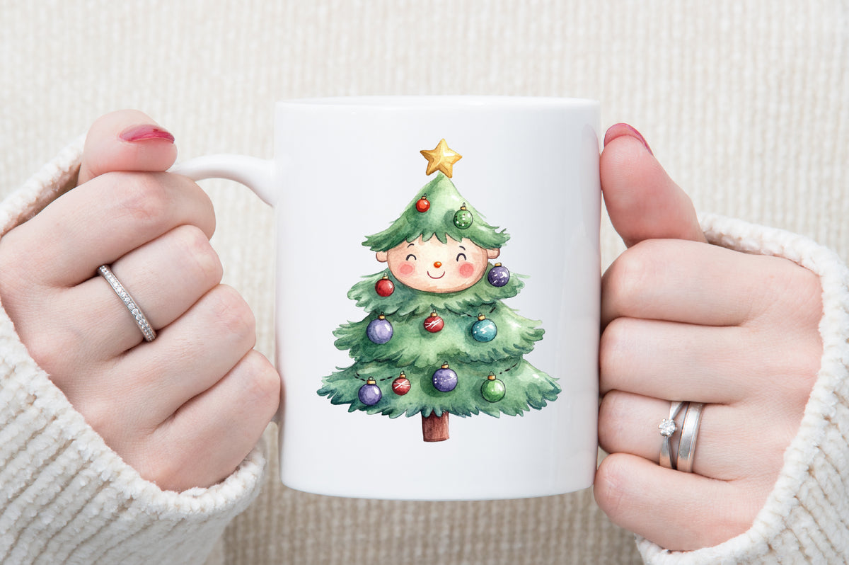 Cute Chubby Christmas Clipart PNG Bundle Commercial Use