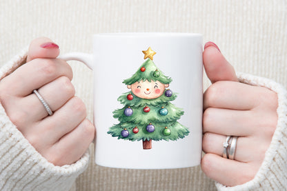 Cute Chubby Christmas Clipart PNG Bundle Commercial Use