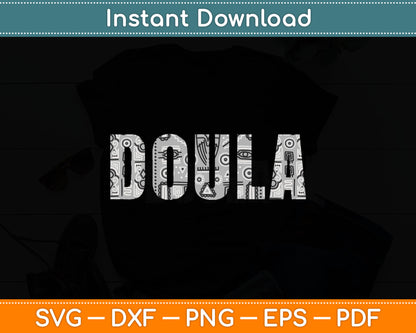 Cute Doula Life Floral Accent Gift Idea Doula Svg Digital Cutting File