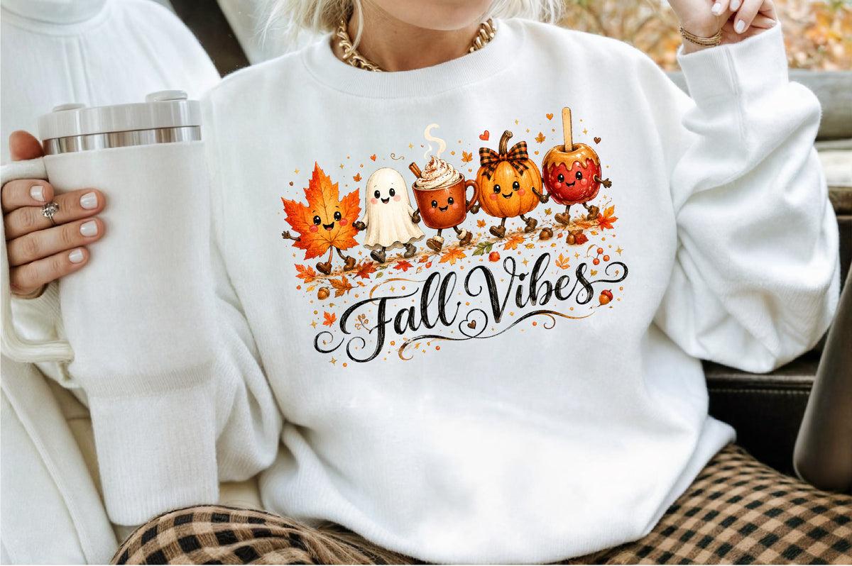 Cute Fall Vibes PNG
