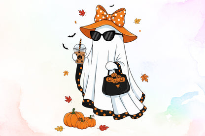 Cute Halloween Ghost PNG