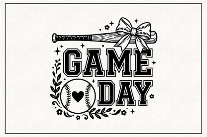 Game Day Baseball Mom PNG