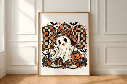 Cute Ghost Boo Halloween PNG