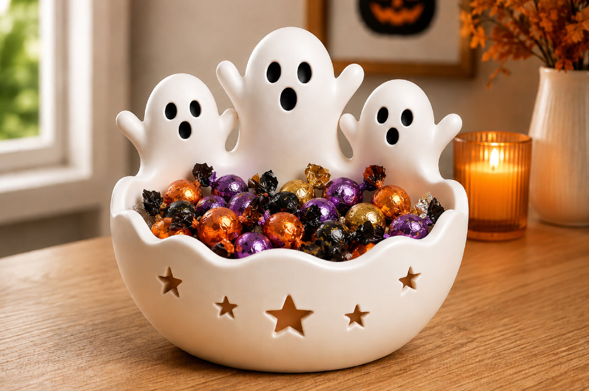 Cute Ghost Candy Bowl 3D STL File