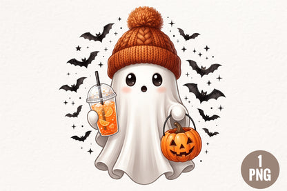 Cute Ghost Halloween PNG