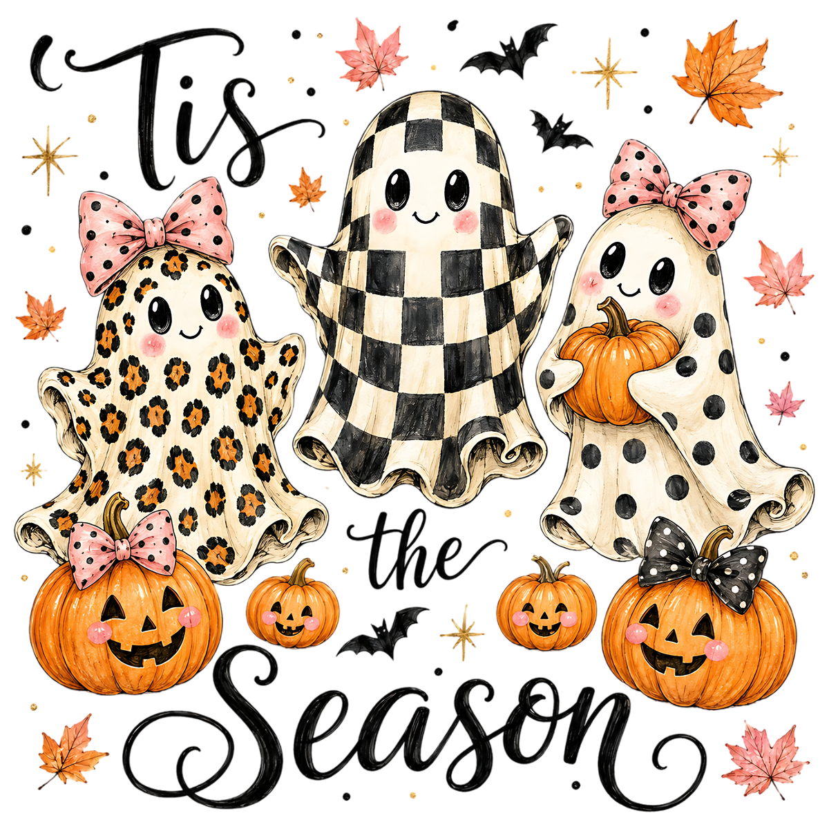 Cute Ghost Pumpkin Halloween PNG