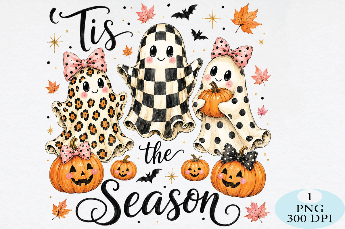 Cute Ghost Pumpkin Halloween PNG