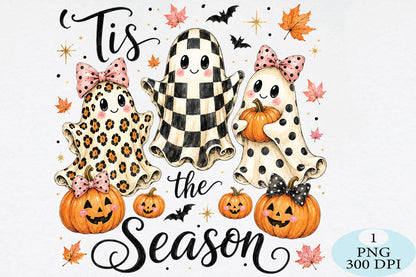 Cute Ghost Pumpkin Halloween PNG