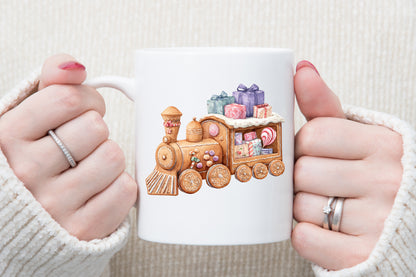 Cute Gingerbread Christmas Clipart PNG Bundle Commercial Use