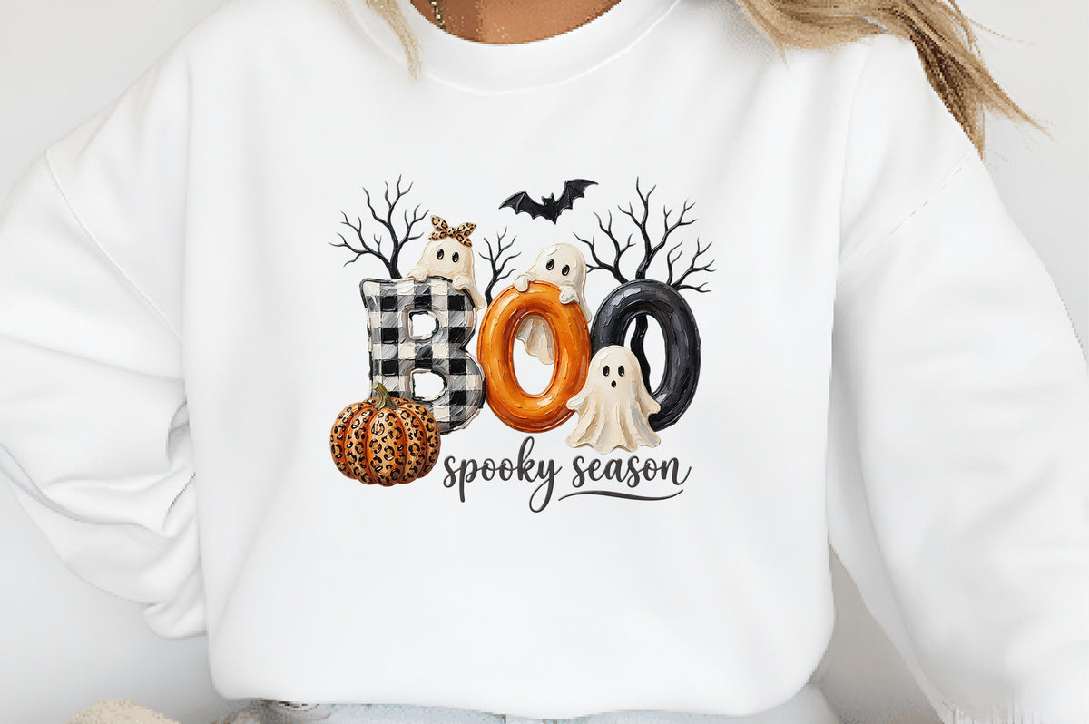Cute Halloween BOO PNG Bundle