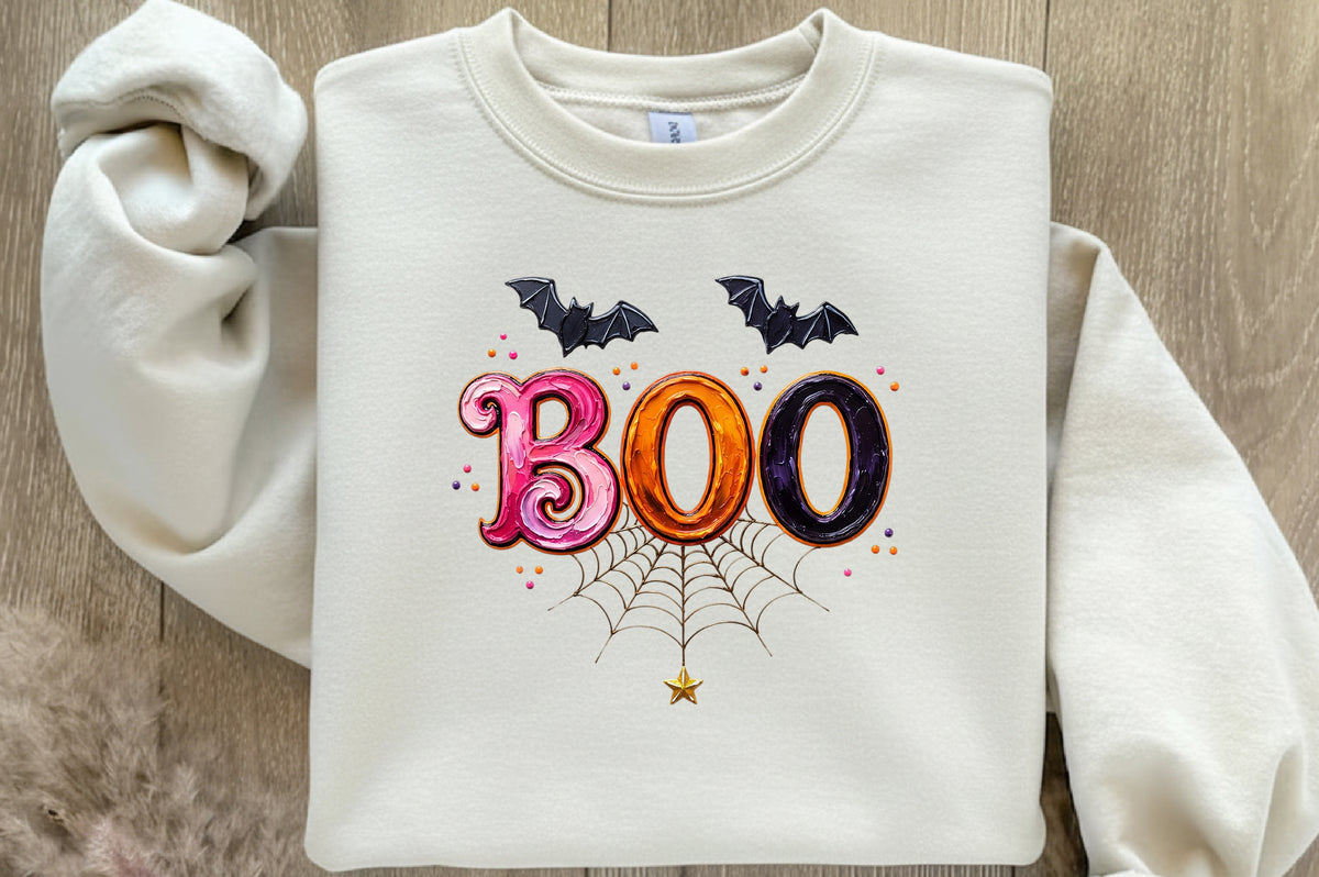 Cute Halloween BOO PNG Bundle