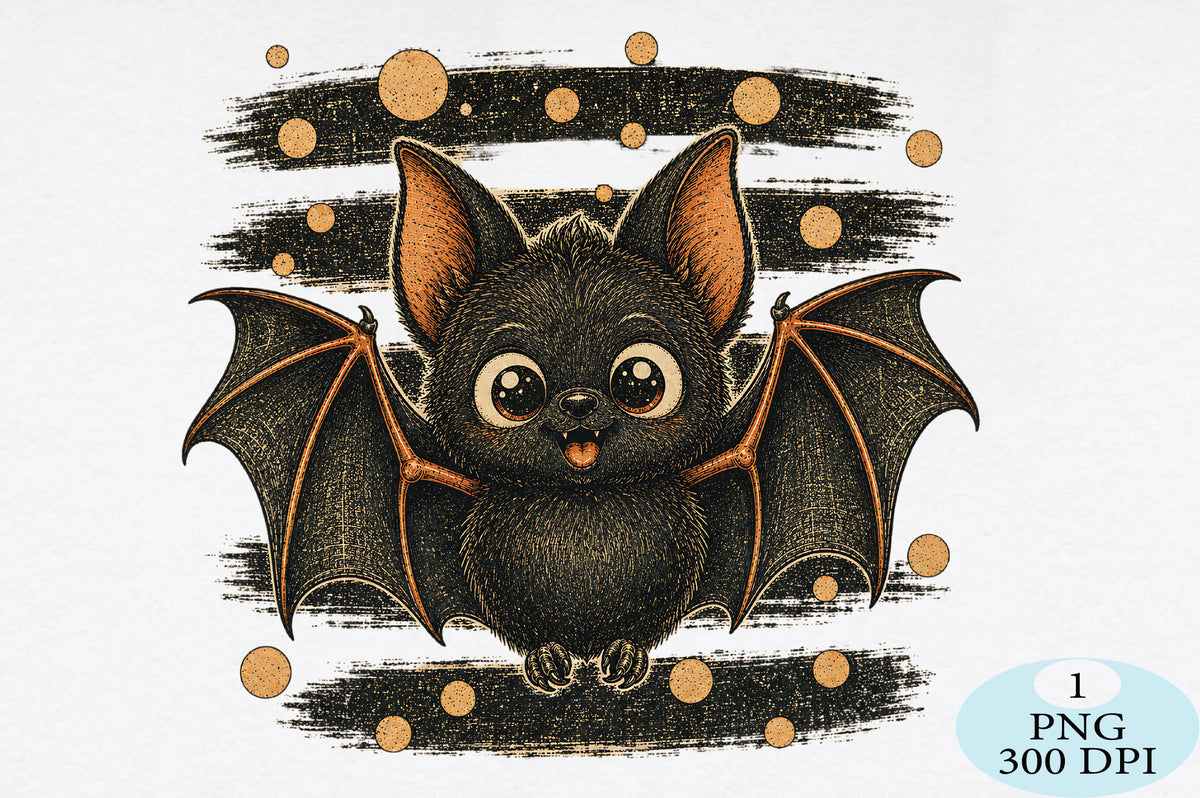 Cute Halloween Bat Spooky Bat PNG