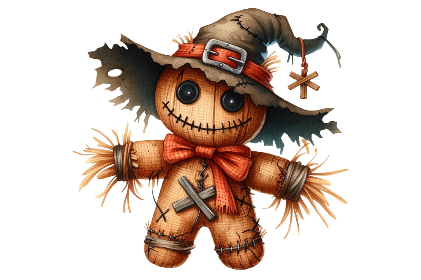 Cute Halloween Clipart Bundle Gothic Voodoo Doll PNG