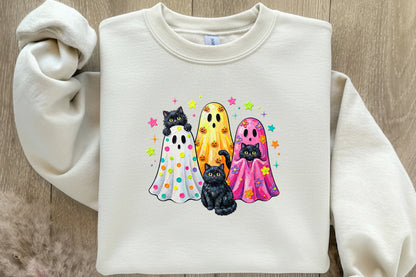 Cute Halloween Ghost Animal PNG
