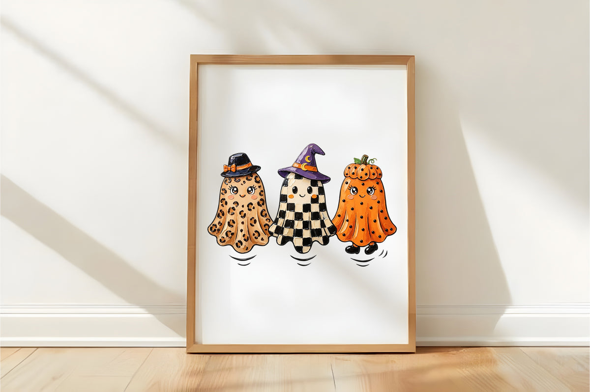 Cute Halloween Ghost Animal PNG