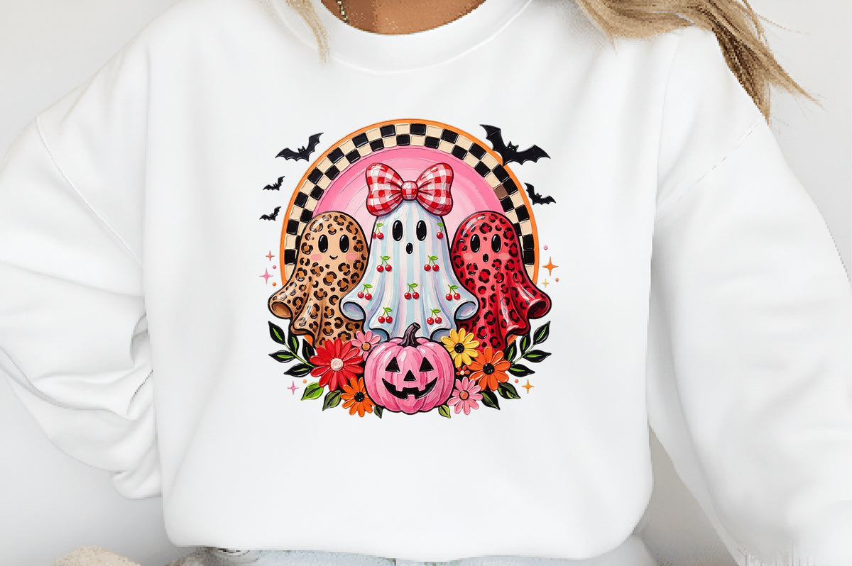 Cute Halloween Ghost PNG Bundle