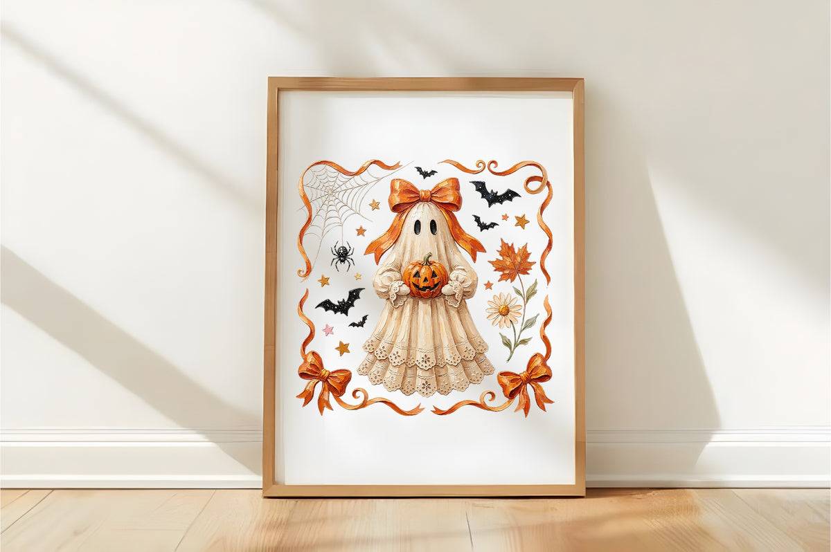 Cute Halloween Ghost PNG Bundle