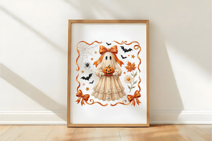 Cute Halloween Ghost PNG Bundle