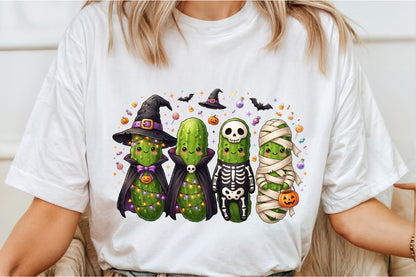 Cute Halloween Cucumber PNG