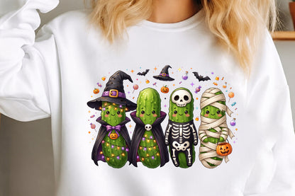 Cute Halloween Cucumber PNG